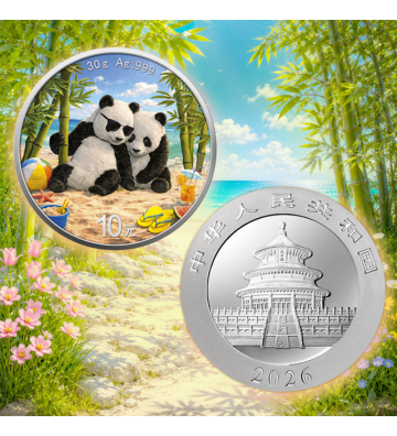 10 Yuan China Panda, Summer - Four Seasons