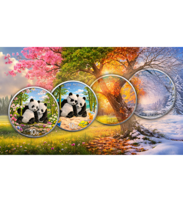 10 Yuan Chińska Panda, Lato - Cztery Pory Roku