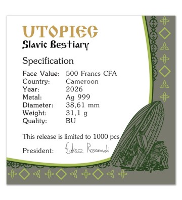 500 Francs Utopiec - Slavic Bestiary Series