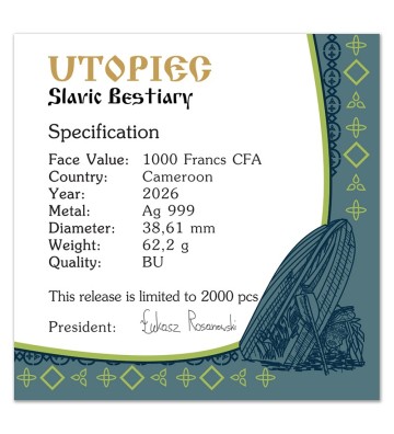 1000 Francs Utopiec - Slavic Bestiary Series