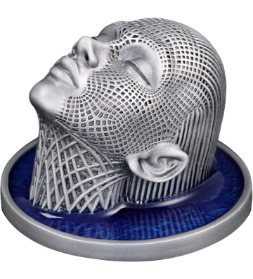 2$ Lady Waterfall - Wireframe Art