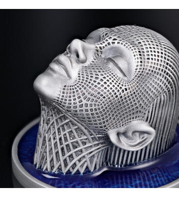 2$ Lady Waterfall - Wireframe Art