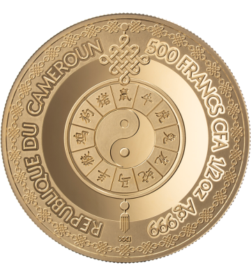 500 Franków Rok Kozy - Zodiak Księżycowy