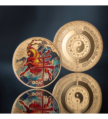 500 Franków Rok Kozy - Zodiak Księżycowy