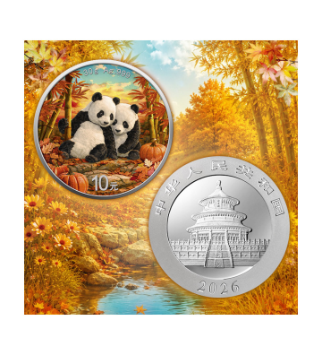 10 Yuan China Panda, Autumn - Four Seasons
