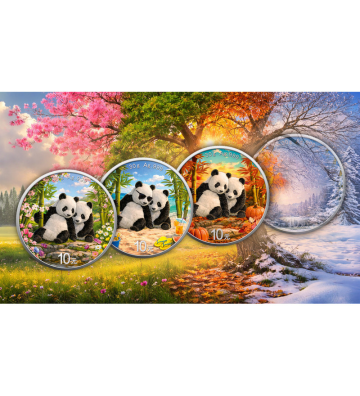 10 Yuan Chińska Panda, Jesień - Cztery Pory Roku