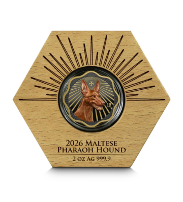 10 Euro Malta Maltese Pharaoh Hound