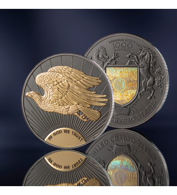 1000 Satoshi Double Eagle - United Crypto States