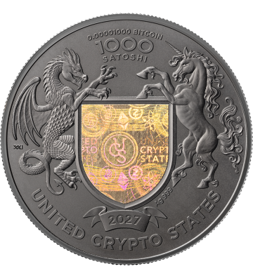 1000 Satoshi Podwójny Orzeł - United Crypto States
