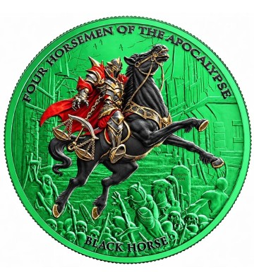 5 Thalers Black Horse, Space Green - Four Horsemen of the Apocalypse