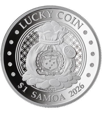 1$ Pieniężna Żaba - Szczęśliwa Moneta
