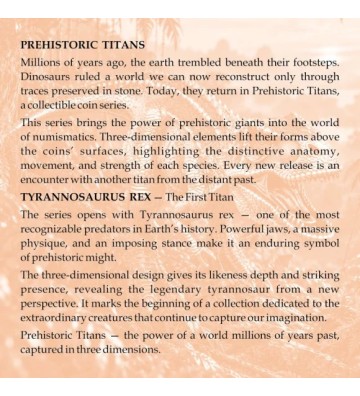 2000 Francs Tyrannosaurus Rex - Prehistoric Titans