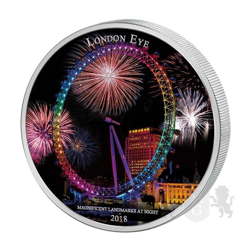 2000 Francs London Eye - Landmarks at Night