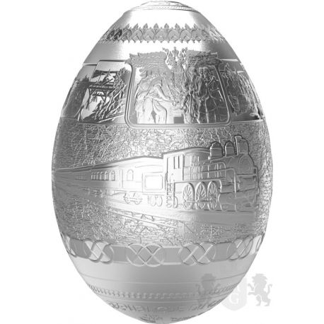 5000 Francs Trans-Siberian Railway Egg 3D