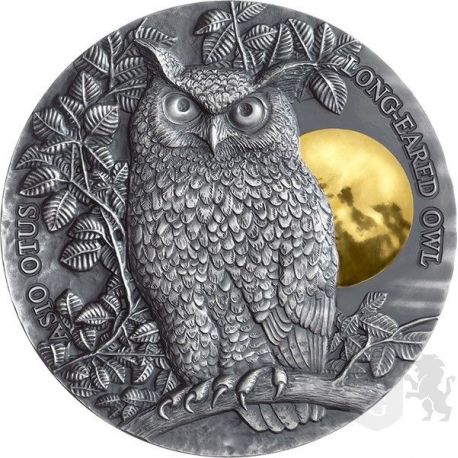5$ Long-Eared Owl - Wildlife in the Moonlight
