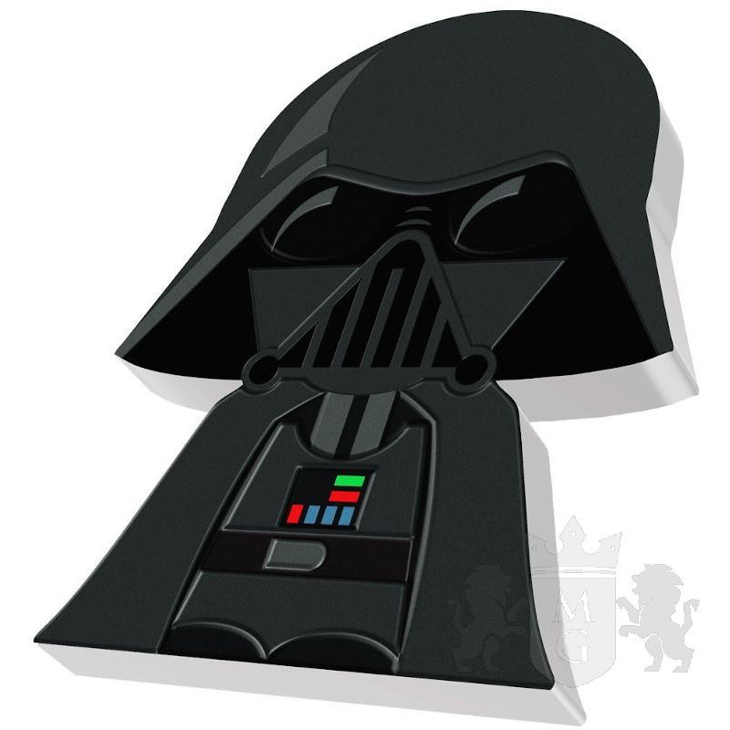2 Darth Vader Gwiezdne Wojny, Chibi 1 oz Ag 999 2020