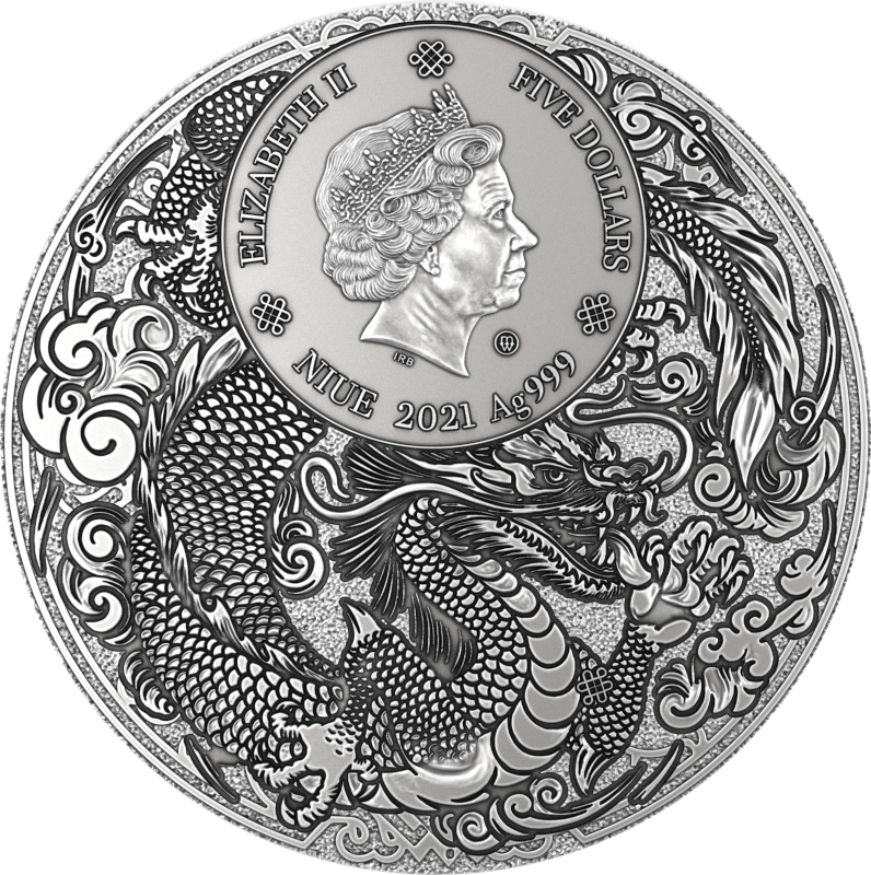 5$ Liu Bei - Chinese Heroes 2 oz Ag 999 2021 Niue