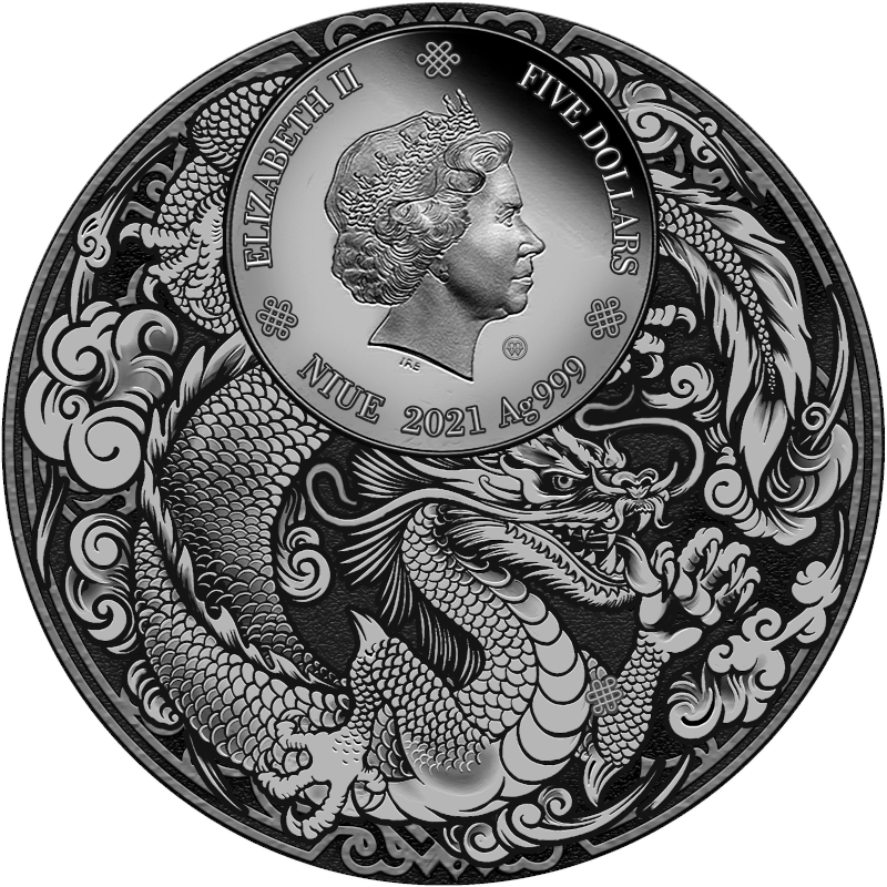 5$ Liu Bei - Chinese Heroes 2 oz Ag 999 2021 Niue