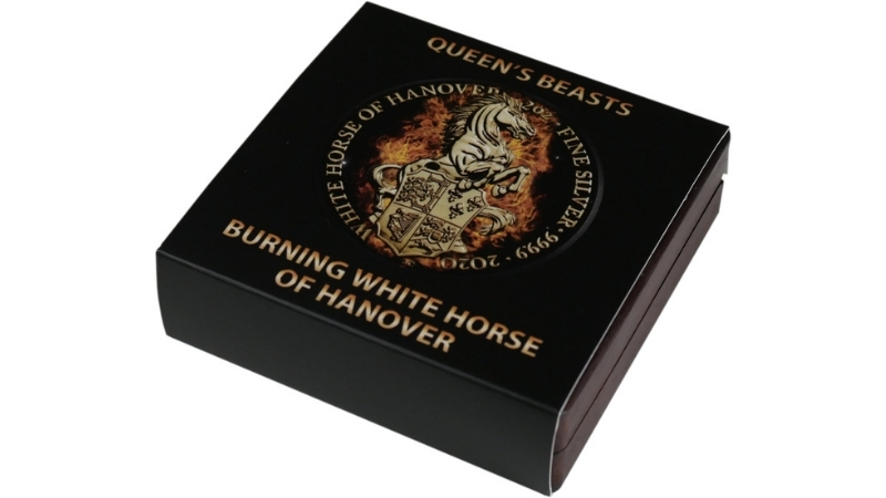 5£ BURNING WHITE HORSE OF HANOVER - QUEEN'S BEASTS