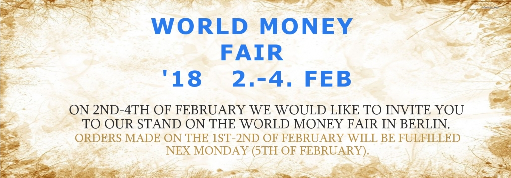 Światowe targi numizmatyczne - The World Money Fair w Berlinie