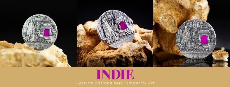 Another coin from the series "Imperial Art" - India